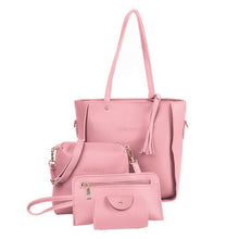Load image into Gallery viewer, 3Pcs/Set Bags For Women Handbag 2019 PU Leather Shoulder Bags Casual Tote Tassel Top Handle Designer Bag Composite Messenger Bag