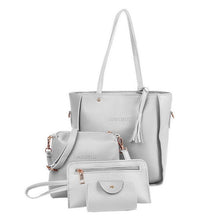 Load image into Gallery viewer, 3Pcs/Set Bags For Women Handbag 2019 PU Leather Shoulder Bags Casual Tote Tassel Top Handle Designer Bag Composite Messenger Bag