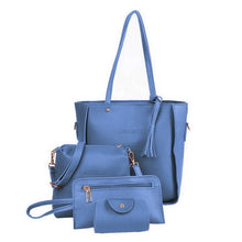 Load image into Gallery viewer, 3Pcs/Set Bags For Women Handbag 2019 PU Leather Shoulder Bags Casual Tote Tassel Top Handle Designer Bag Composite Messenger Bag