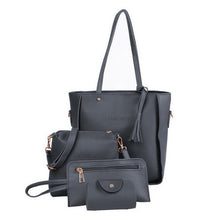 Load image into Gallery viewer, 3Pcs/Set Bags For Women Handbag 2019 PU Leather Shoulder Bags Casual Tote Tassel Top Handle Designer Bag Composite Messenger Bag