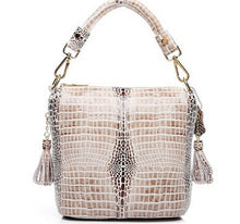 Load image into Gallery viewer, PROMOTION Designer Shiny Graceful Crocodile Grain Women's 100% Genuine Leather Embossed Cross Body Handbags*Free Shipping S0721
