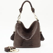Load image into Gallery viewer, PROMOTION Designer Shiny Graceful Crocodile Grain Women's 100% Genuine Leather Embossed Cross Body Handbags*Free Shipping S0721